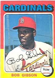 1975 Topps Mini Baseball Cards      150     Bob Gibson
